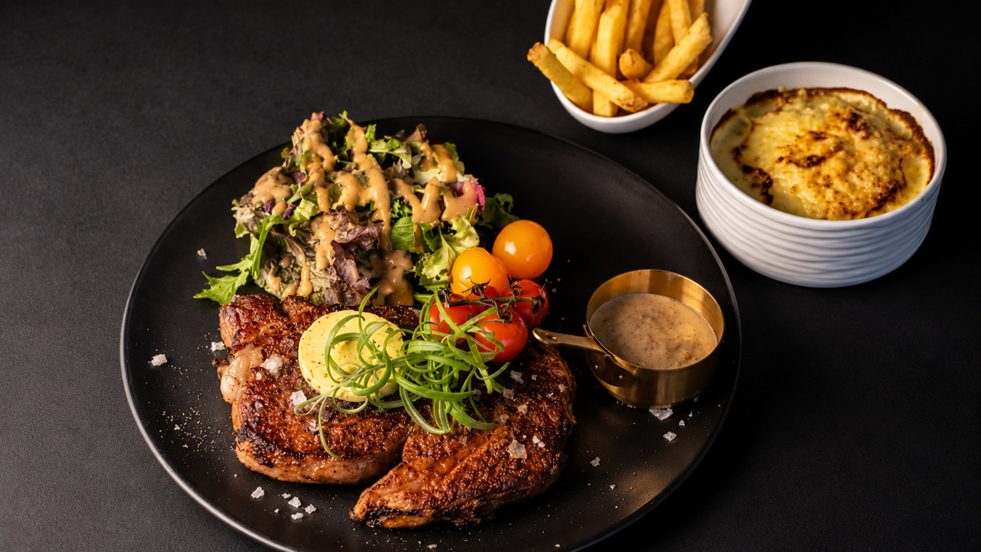Rib Eye Med Tilbehør