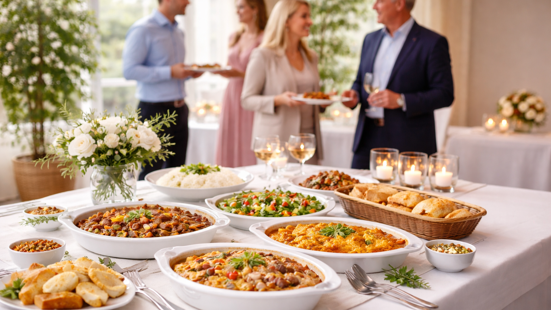 Elegante Buffet Ved Sosialt Arrangement