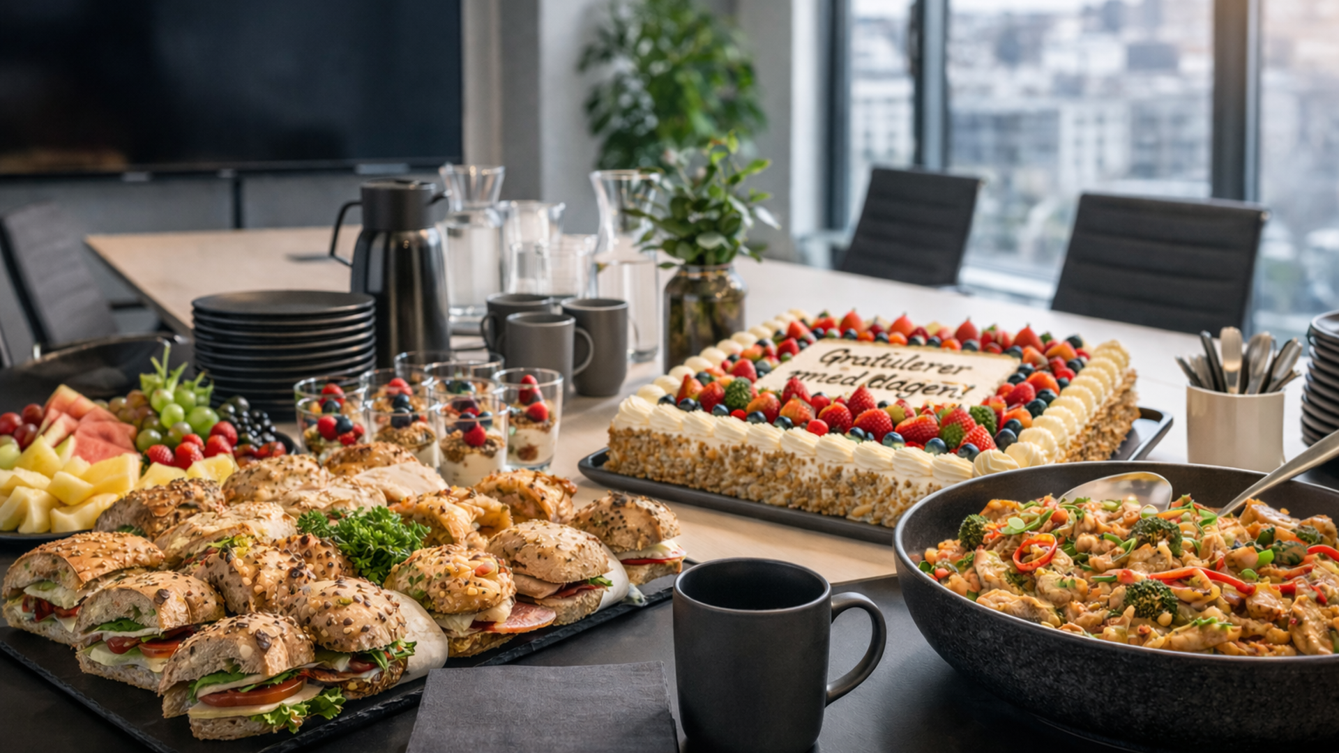 Kontormøte Med Bursdagsfeiring